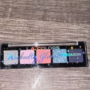 L.A. Colors Wickedly Glam Eyeshadow Palette - Silver, Pink, Blue, Purple